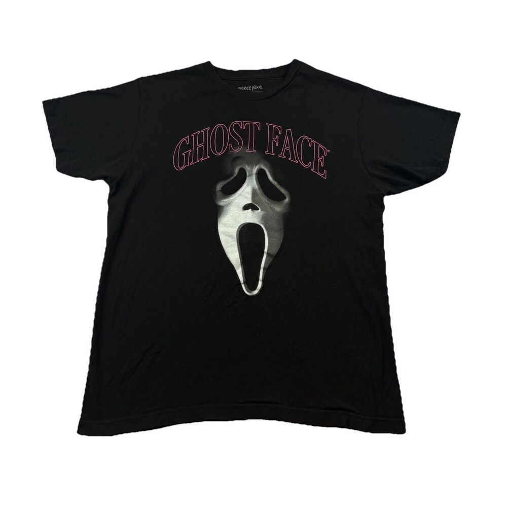 Ghost Face Halloween Scream T Shirt Black Adult Medium Short Sleeve